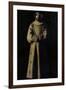 Saint Francis of Assisi after the Vision of Pope Nicholas V-Francisco de Zurbarán-Framed Giclee Print