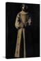 Saint Francis of Assisi after the Vision of Pope Nicholas V-Francisco de Zurbarán-Stretched Canvas