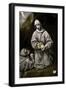 Saint Francis of Assisi and Brother Leo Meditating on Death, 1600-14-El Greco-Framed Giclee Print