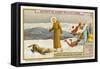 Saint Francis of Assisi Befriends the Wolf of Gubbio-null-Framed Stretched Canvas