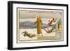 Saint Francis of Assisi Befriends the Wolf of Gubbio-null-Framed Art Print