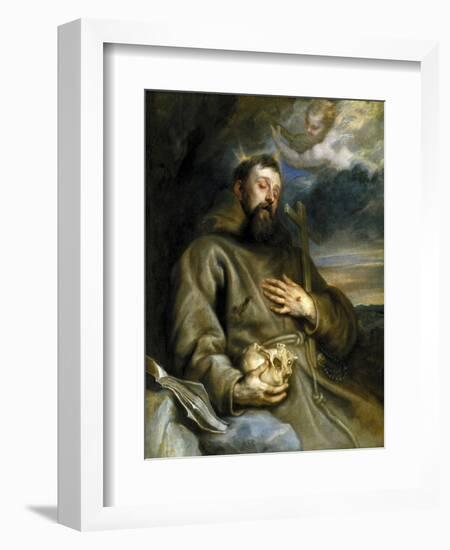 Saint Francis of Assisi in Ecstasy, 1627-1632-Sir Anthony Van Dyck-Framed Giclee Print