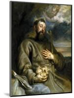 Saint Francis of Assisi in Ecstasy, 1627-1632-Sir Anthony Van Dyck-Mounted Giclee Print