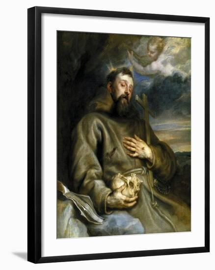 Saint Francis of Assisi in Ecstasy, 1627-1632-Sir Anthony Van Dyck-Framed Giclee Print