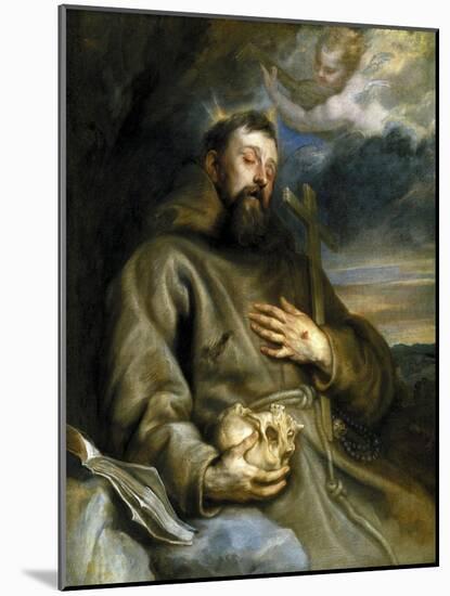 Saint Francis of Assisi in Ecstasy, 1627-1632-Sir Anthony Van Dyck-Mounted Giclee Print