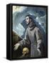 Saint Francis of Assisi Recives the Stigmata-El Greco-Framed Stretched Canvas