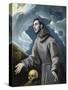 Saint Francis of Assisi Recives the Stigmata-El Greco-Stretched Canvas