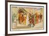 Saint Francis of Assisi Takes Off His Rich Clothing and Gives it to the Poor-null-Framed Premium Giclee Print