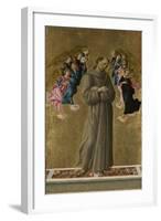 Saint Francis of Assisi with Angels, Ca 1475-Sandro Botticelli-Framed Giclee Print