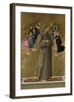 Saint Francis of Assisi with Angels, Ca 1475-Sandro Botticelli-Framed Giclee Print