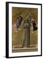 Saint Francis of Assisi with Angels, Ca 1475-Sandro Botticelli-Framed Giclee Print