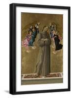 Saint Francis of Assisi with Angels, Ca 1475-Sandro Botticelli-Framed Giclee Print