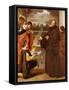 Saint Francis of Paola Blessing the Fish-Jusepe Or Jose Leonardo-Framed Stretched Canvas