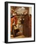 Saint Francis of Paola Blessing the Fish-Jusepe Or Jose Leonardo-Framed Giclee Print