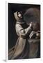 Saint Francis Praying-Francisco de Zurbarán-Framed Giclee Print