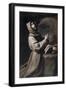 Saint Francis Praying-Francisco de Zurbarán-Framed Giclee Print