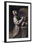 Saint Francis Praying-Francisco de Zurbarán-Framed Giclee Print