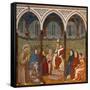 Saint Francis Preaching to Pope Honorius Iii-Giotto-Framed Stretched Canvas