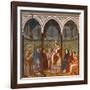 Saint Francis Preaching to Pope Honorius Iii-Giotto-Framed Art Print