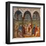 Saint Francis Preaching to Pope Honorius Iii-Giotto-Framed Art Print