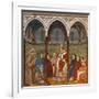 Saint Francis Preaching to Pope Honorius Iii-Giotto-Framed Art Print