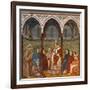 Saint Francis Preaching to Pope Honorius Iii-Giotto-Framed Art Print