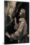 Saint Francis Receiving the Stigmata', 1585, Oil on canvas, 170 x 87 cm-Doménikos Theotokópoulo "El Greco"-Mounted Poster