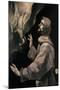 Saint Francis Receiving the Stigmata', 1585, Oil on canvas, 170 x 87 cm-Doménikos Theotokópoulo "El Greco"-Mounted Poster