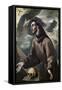 SAINT FRANCIS RECEIVING THE STIGMATA - XVI CENTURY - SPANISH MAMIERISM-Doménikos Theotokópoulo "El Greco"-Framed Stretched Canvas