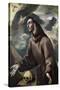 SAINT FRANCIS RECEIVING THE STIGMATA - XVI CENTURY - SPANISH MAMIERISM-Doménikos Theotokópoulo "El Greco"-Stretched Canvas