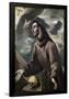 SAINT FRANCIS RECEIVING THE STIGMATA - XVI CENTURY - SPANISH MAMIERISM-Doménikos Theotokópoulo "El Greco"-Framed Poster