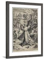 Saint Francis Recieving the Stigmata, 1586-Agostino Carracci-Framed Giclee Print