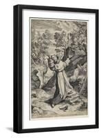 Saint Francis Recieving the Stigmata, 1586-Agostino Carracci-Framed Giclee Print