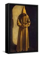 Saint Francis with a Skull in His Hands, C.1630-Francisco de Zurbarán-Framed Stretched Canvas