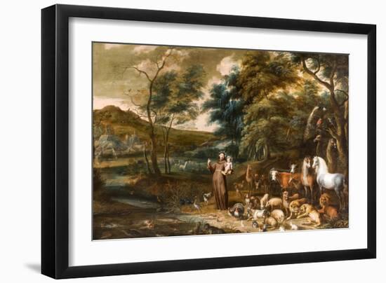 Saint Francis with the Animals-Willem van, I and Hondt, Lambert de, I Herp-Framed Giclee Print