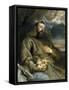 Saint Francois D'assisi (Assise) (Vers 1181-1226) - Saint Francis of Assisi in Ecstasy - Dyck, Sir-Anthony Van Dyck-Framed Stretched Canvas