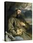 Saint Francois D'assisi (Assise) (Vers 1181-1226) - Saint Francis of Assisi in Ecstasy - Dyck, Sir-Anthony Van Dyck-Stretched Canvas