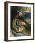 Saint Francois D'assisi (Assise) (Vers 1181-1226) - Saint Francis of Assisi in Ecstasy - Dyck, Sir-Anthony Van Dyck-Framed Giclee Print