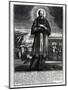 Saint Francois De Sales (1568-1622) (Engraving) (B/W Photo)-French-Mounted Giclee Print