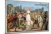 Saint Genevieve Promises to Save Lutece, Middle Ages. 19th Century-Eugene Delacroix-Mounted Giclee Print