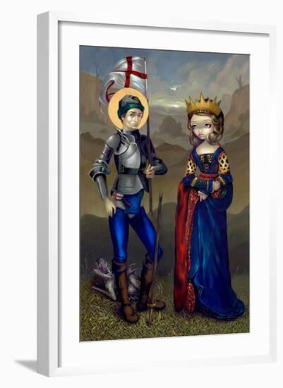 Saint George and Princess Sabra-Jasmine Becket-Griffith-Framed Art Print