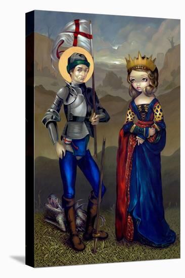 Saint George and Princess Sabra-Jasmine Becket-Griffith-Stretched Canvas