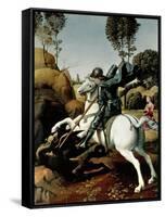 Saint George and the Dragon, 1504-1506-Raphael-Framed Stretched Canvas