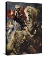 Saint George and the Dragon, 1606-1608-Peter Paul Rubens-Stretched Canvas