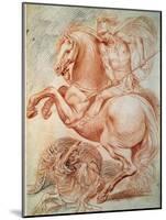 Saint George and the Dragon, 17th Century-Giuseppe Cesari-Mounted Giclee Print