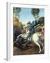 Saint George and the Dragon by Raphael-null-Framed Giclee Print