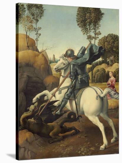 Saint George and the Dragon, c.1506-Raphael-Stretched Canvas