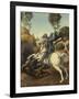 Saint George and the Dragon, c.1506-Raphael-Framed Giclee Print