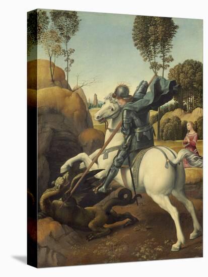 Saint George and the Dragon, c.1506-Raphael-Stretched Canvas