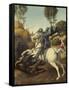 Saint George and the Dragon, c.1506-Raphael-Framed Stretched Canvas